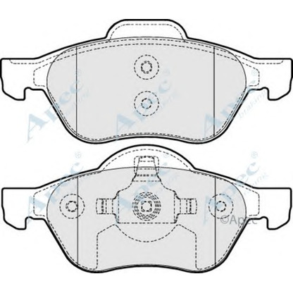 Foto Kit pastiglie freno, Freno a disco APEC braking PAD1649