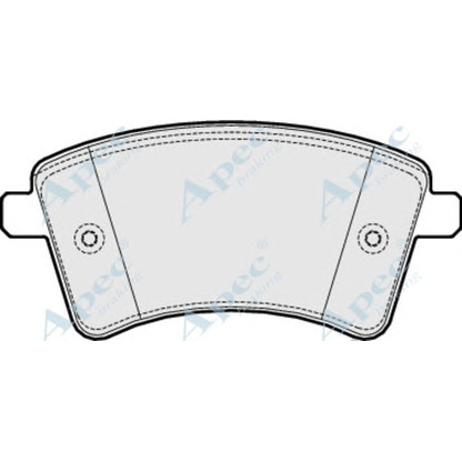 Photo Brake Pad Set, disc brake APEC braking PAD1656