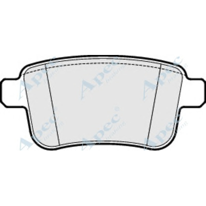 Фото Комплект тормозных колодок, дисковый тормоз APEC braking PAD1657