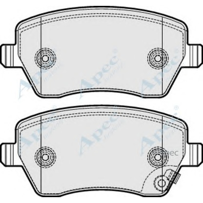 Фото Комплект тормозных колодок, дисковый тормоз APEC braking PAD1664