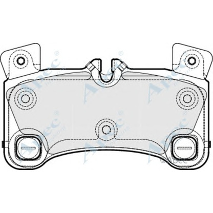 Фото Комплект тормозных колодок, дисковый тормоз APEC braking PAD1671