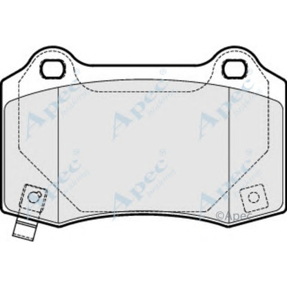 Foto Bremsbelagsatz, Scheibenbremse APEC braking PAD1688