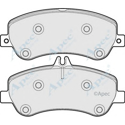 Photo Brake Pad Set, disc brake APEC braking PAD1711