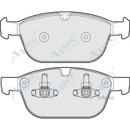 Фото Комплект тормозных колодок, дисковый тормоз APEC braking PAD1719