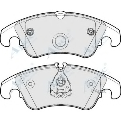 Photo Kit de plaquettes de frein, frein à disque APEC braking PAD1749