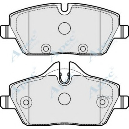 Foto Kit pastiglie freno, Freno a disco APEC braking PAD1758