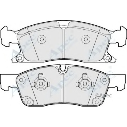 Foto Bremsbelagsatz, Scheibenbremse APEC braking PAD1770