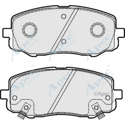 Photo Brake Pad Set, disc brake APEC braking PAD1792