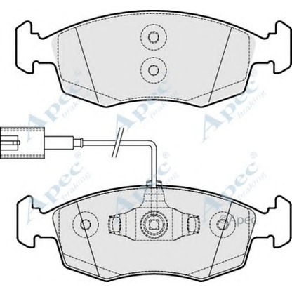 Foto Bremsbelagsatz, Scheibenbremse APEC braking PAD1845