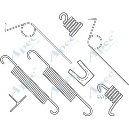 Фото Комплектующие, тормозная колодка APEC braking KIT601