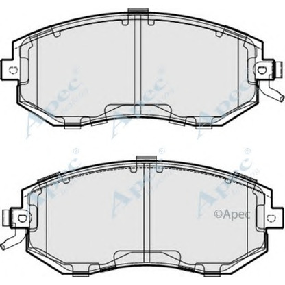 Photo Brake Pad Set, disc brake APEC braking PAD1868