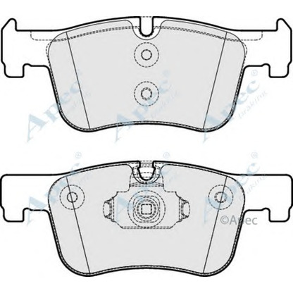 Фото Комплект тормозных колодок, дисковый тормоз APEC braking PAD1875