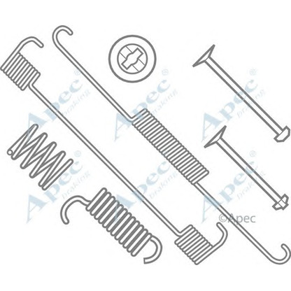 Фото Комплектующие, тормозная колодка APEC braking KIT603