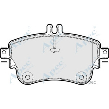 Photo Brake Pad Set, disc brake APEC braking PAD1882