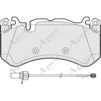 Foto Kit pastiglie freno, Freno a disco APEC braking PAD1926