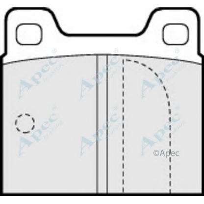 Фото Комплект тормозных колодок, дисковый тормоз APEC braking PAD264