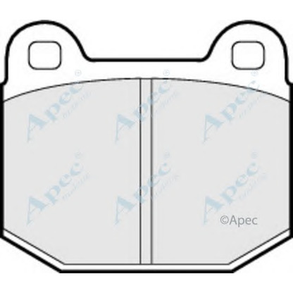 Фото Комплект тормозных колодок, дисковый тормоз APEC braking PAD282