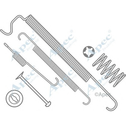 Фото Комплектующие, тормозная колодка APEC braking KIT610