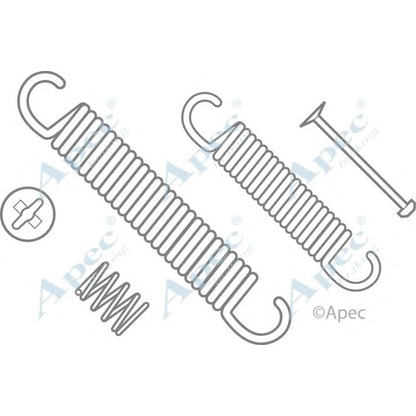 Фото Комплектующие, тормозная колодка APEC braking KIT611