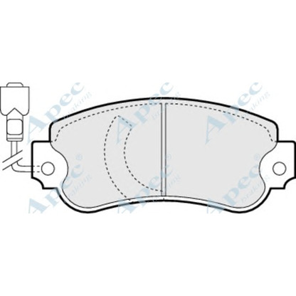 Фото Комплект тормозных колодок, дисковый тормоз APEC braking PAD342