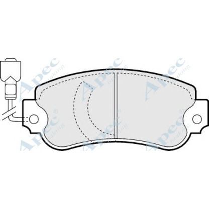 Foto Bremsbelagsatz, Scheibenbremse APEC braking PAD342