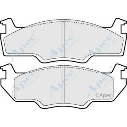 Фото Комплект тормозных колодок, дисковый тормоз APEC braking PAD353