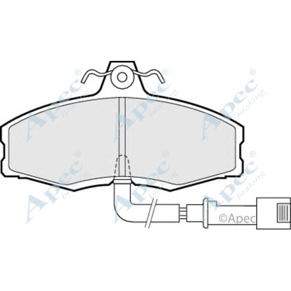 Фото Комплект тормозных колодок, дисковый тормоз APEC braking PAD386