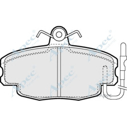 Zdjęcie Zestaw klocków hamulcowych, hamulce tarczowe APEC braking PAD391
