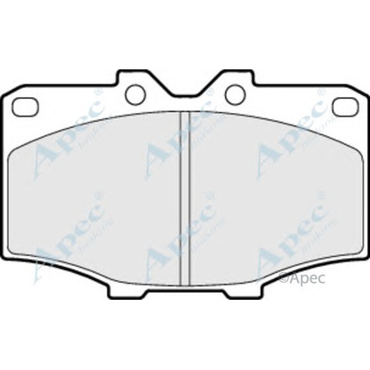 Photo Kit de plaquettes de frein, frein à disque APEC braking PAD398