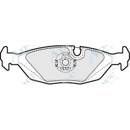 Photo Kit de plaquettes de frein, frein à disque APEC braking PAD404