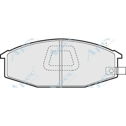 Foto Bremsbelagsatz, Scheibenbremse APEC braking PAD413