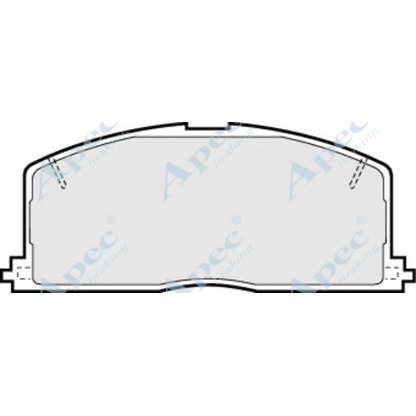 Фото Комплект тормозных колодок, дисковый тормоз APEC braking PAD421