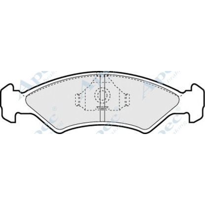 Photo Kit de plaquettes de frein, frein à disque APEC braking PAD423