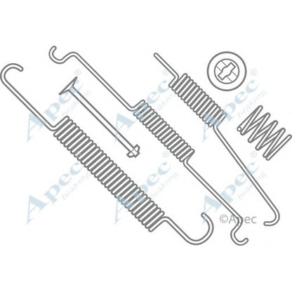 Foto Zubehörsatz, Bremsbacken APEC braking KIT626