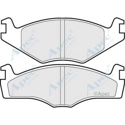 Photo Kit de plaquettes de frein, frein à disque APEC braking PAD438