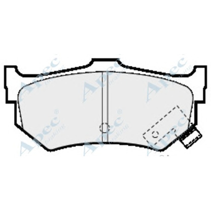 Foto Bremsbelagsatz, Scheibenbremse APEC braking PAD451