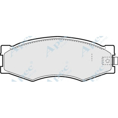 Фото Комплект тормозных колодок, дисковый тормоз APEC braking PAD452