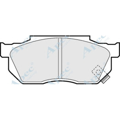 Фото Комплект тормозных колодок, дисковый тормоз APEC braking PAD472