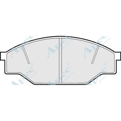 Foto Bremsbelagsatz, Scheibenbremse APEC braking PAD476