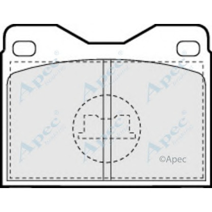 Photo Kit de plaquettes de frein, frein à disque APEC braking PAD477