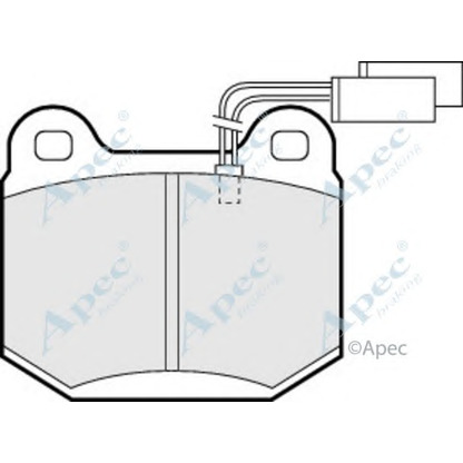 Foto Kit pastiglie freno, Freno a disco APEC braking PAD488