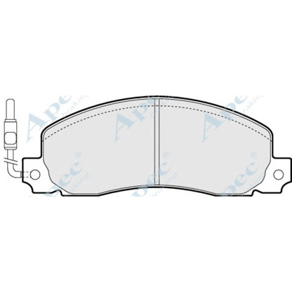 Фото Комплект тормозных колодок, дисковый тормоз APEC braking PAD489