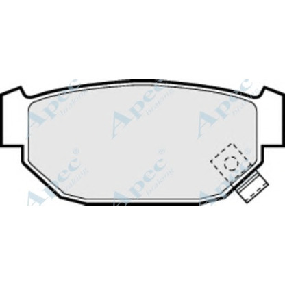 Photo Kit de plaquettes de frein, frein à disque APEC braking PAD508