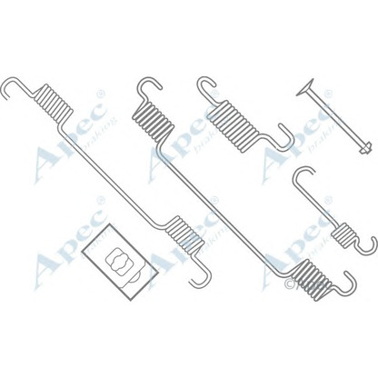 Фото Комплектующие, тормозная колодка APEC braking KIT634