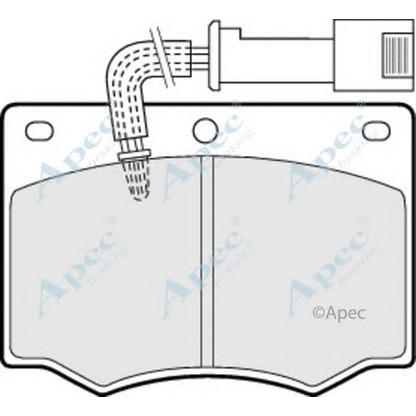 Фото Комплект тормозных колодок, дисковый тормоз APEC braking PAD529