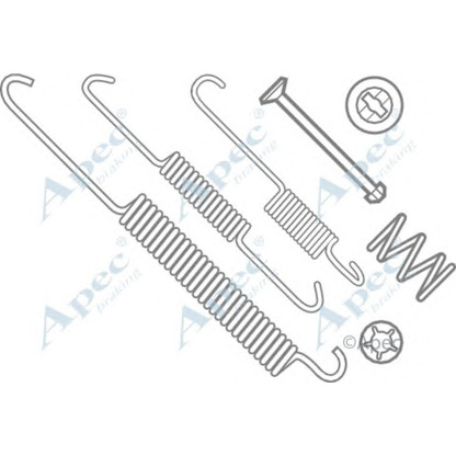 Фото Комплектующие, тормозная колодка APEC braking KIT640