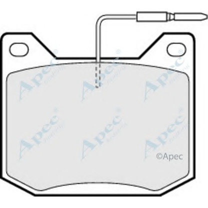 Фото Комплект тормозных колодок, дисковый тормоз APEC braking PAD562