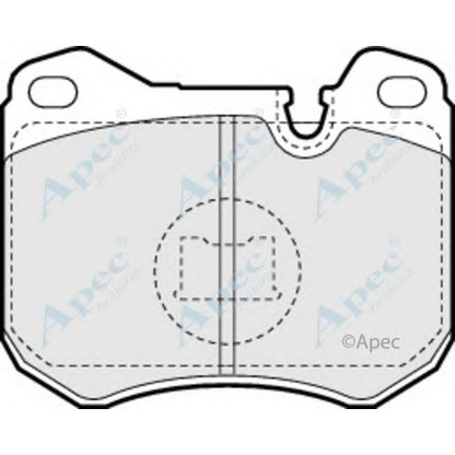 Foto Kit pastiglie freno, Freno a disco APEC braking PAD565