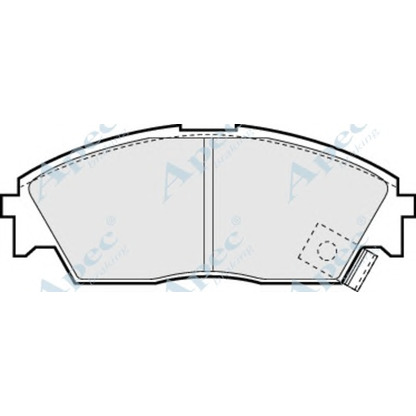 Foto Bremsbelagsatz, Scheibenbremse APEC braking PAD584