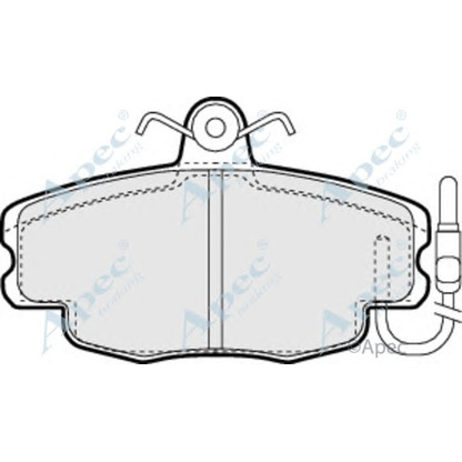 Foto Bremsbelagsatz, Scheibenbremse APEC braking PAD625